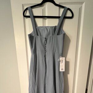 Dusty Blue Azazie Jay Bridesmaids Dress